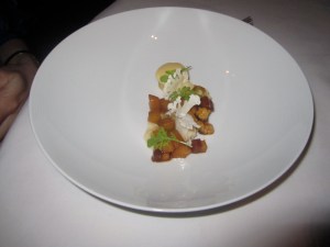 Cabot "Clothbound Cheddar"Mustard Seed "Pain Perdu," Bitter Ale "Béchamel," and "Branston Pickle"