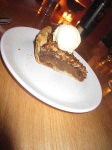 Brown Butter Walnut Pie with Buttermilk Ice Cream
