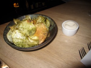 Housemase Potato Chips and Malt Vinegar Foam