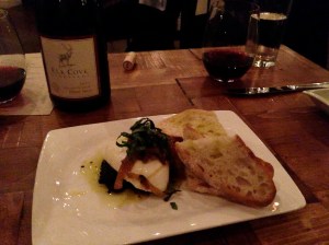 Fresh Mozzarella with Bacon Relish and Caramelized Onions