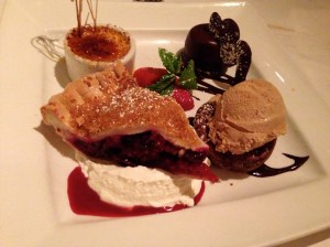 Pie? À la Mode? Crème Brûlée? Chocolate Tarts?