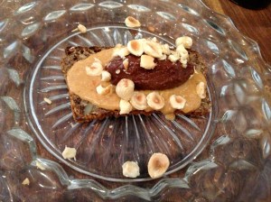 Bar Tartine, San Francisco: Smørrebrød with Hazelnut Butter and Chocolate