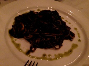Squid Ink Fresh Linguine with Seafood Sugo