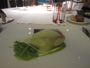 Sea bass with truffles and artichoke. Help me find the truffle flavor and artichoke flavor.