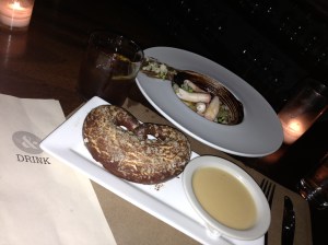 Longman & Eagle's soft pretzel and octopus confit