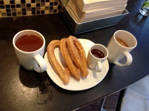 Xoco's churros and chocolate