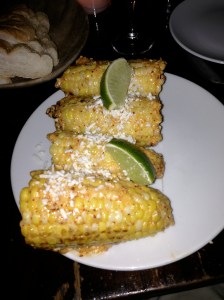 The excellent street corn at Toro in Boston